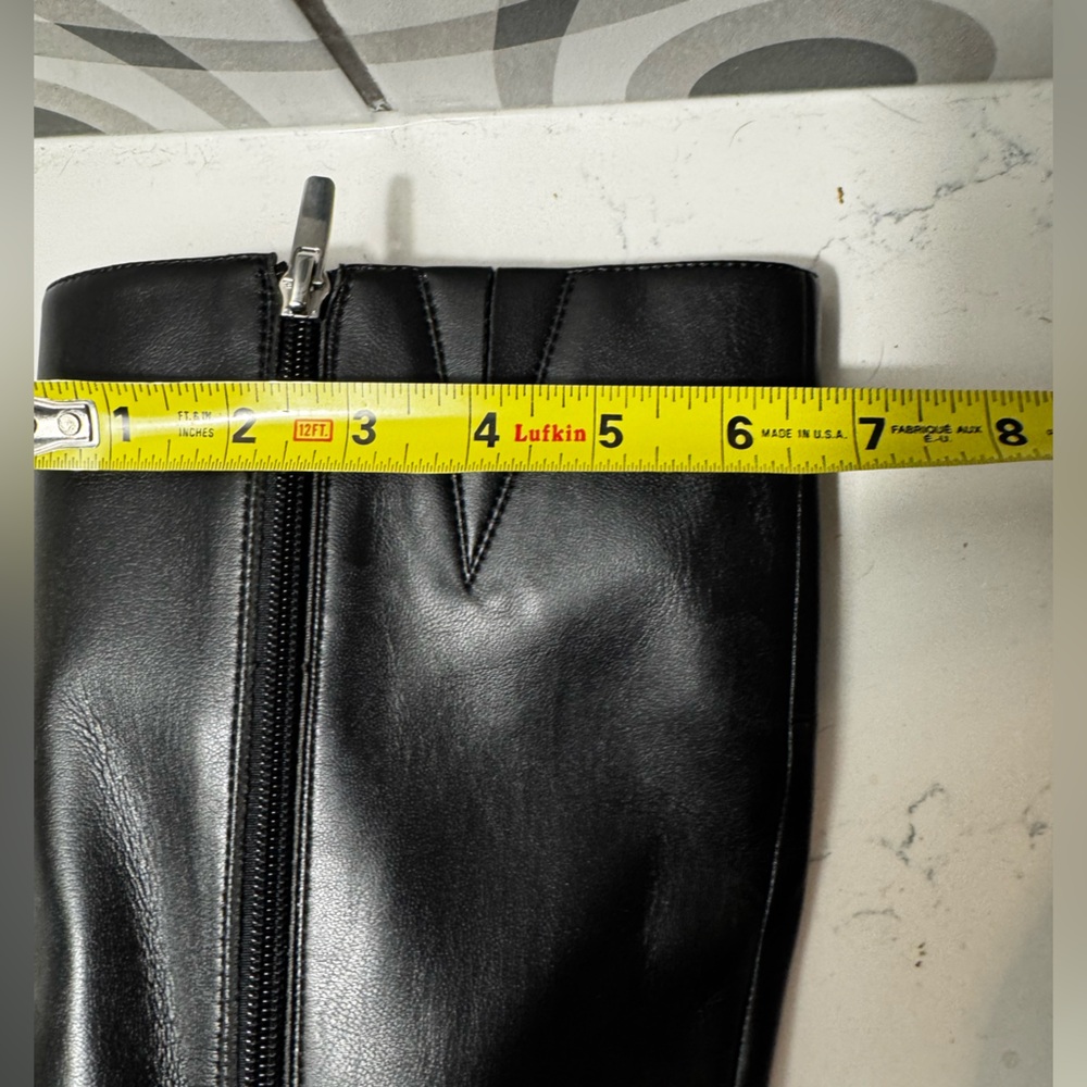 Nine West Black Platform Knee-High Boots – Never Worn - Size 9 - Picture 6 of 12